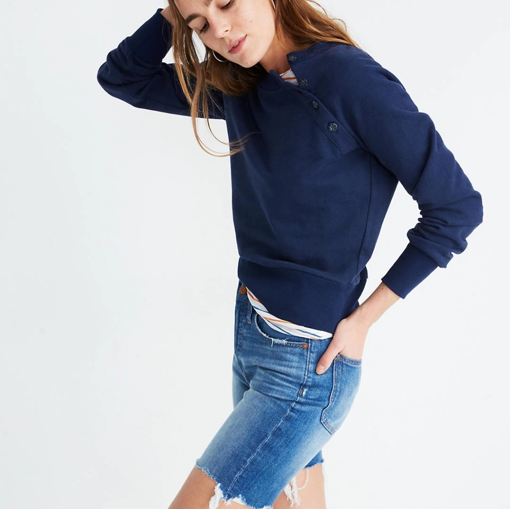 Madewell High-Rise Mid-Length Denim Jean Shorts